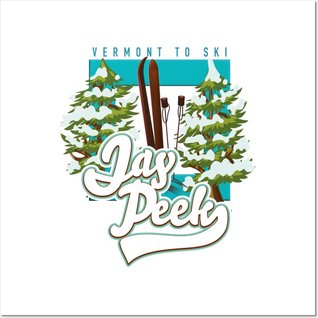 Jay Peek Vermont ski logo Wall Art by nickemporium1